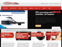 Tablet Screenshot of criticalgamer.co.uk
